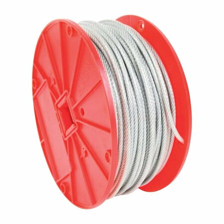 BARON Galvanized Steel Cable, 0.125 in. Dia. x 500 ft. - Clear 5006101